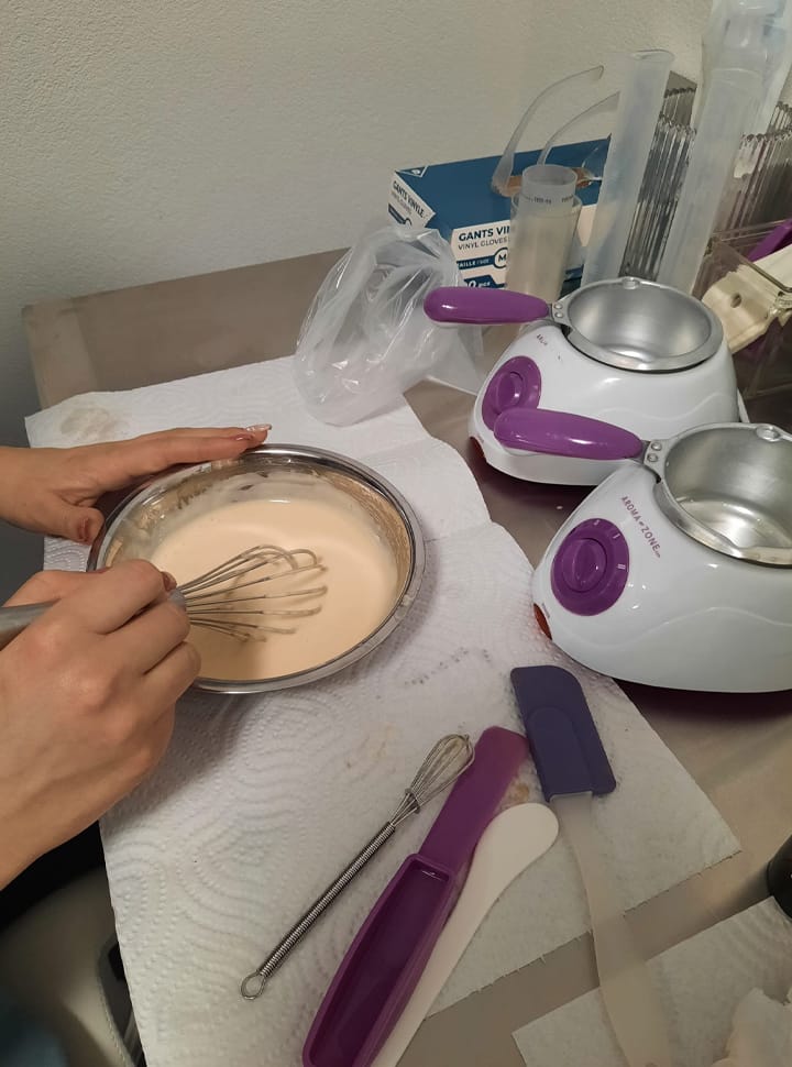 Préparation de cire pour l'épilation