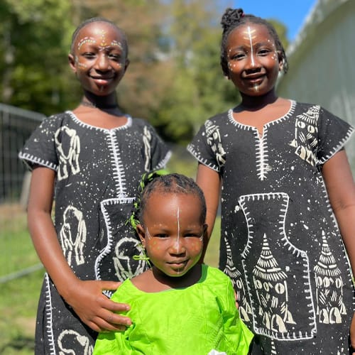 Photos de 3 filles maquillées pour l'événement Yelen à Baulmes.